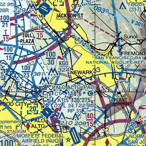 FAA VFR chart of Lincoln Elementary School, CA