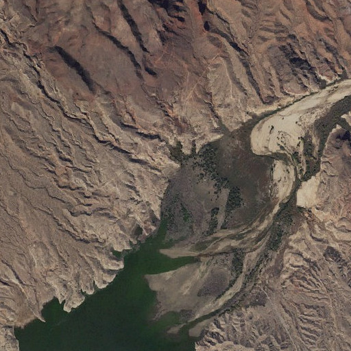 Aerial imagery of Burro Wash, AZ