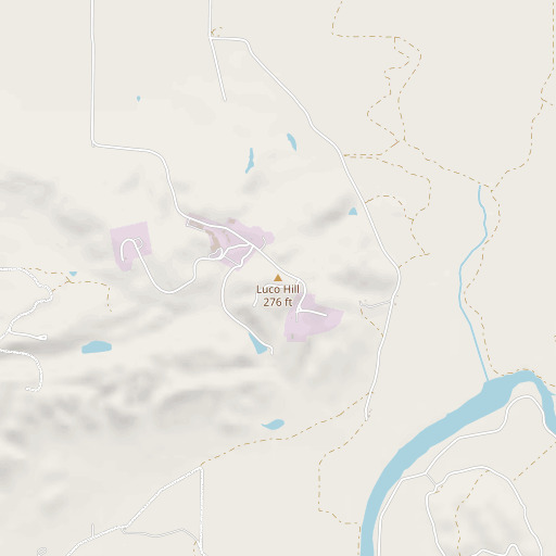 OpenStreetMap map of Luco Hill, CA