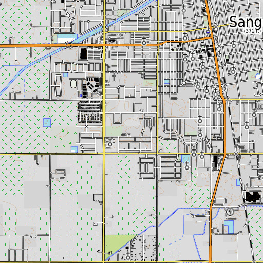 OpenTopoMap map of Madison Elementary School, CA
