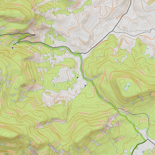 OpenTopoMap map of Alkaline Seep, AZ