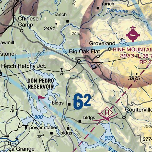 FAA VFR chart of Marshs Flat, CA