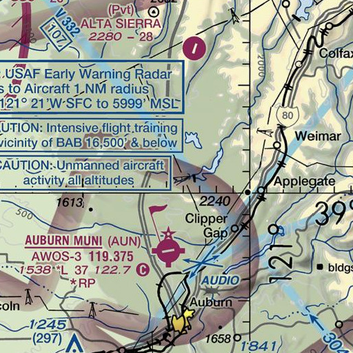 FAA VFR chart of McCarty Flat, CA