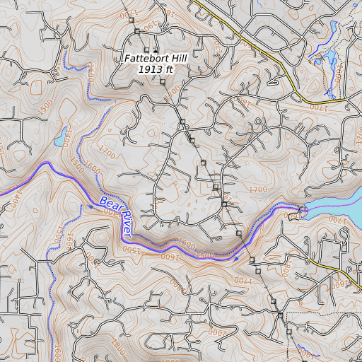 OpenTopoMap map of McCarty Flat, CA
