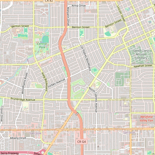 OpenStreetMap map of McCoy School, CA