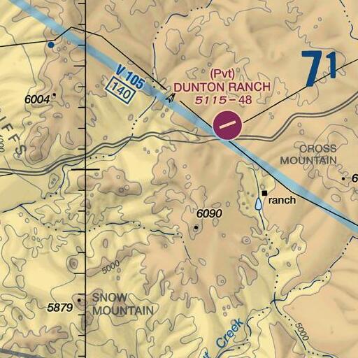 FAA VFR chart of Bull Spring, AZ