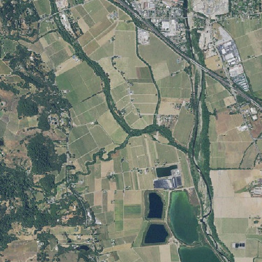 Aerial imagery of Mill Creek, CA