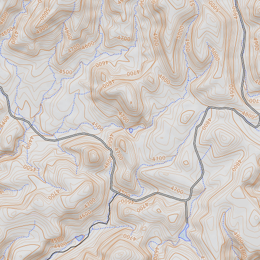 OpenTopoMap map of Cement Tank, AZ