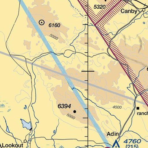 FAA VFR chart of Miller Spring, CA