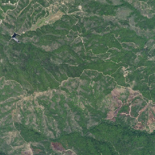 Aerial imagery of Monument Peak, CA