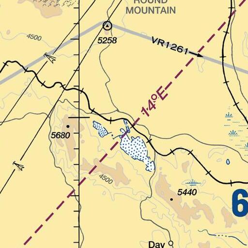FAA VFR chart of Mosquito Lake, CA