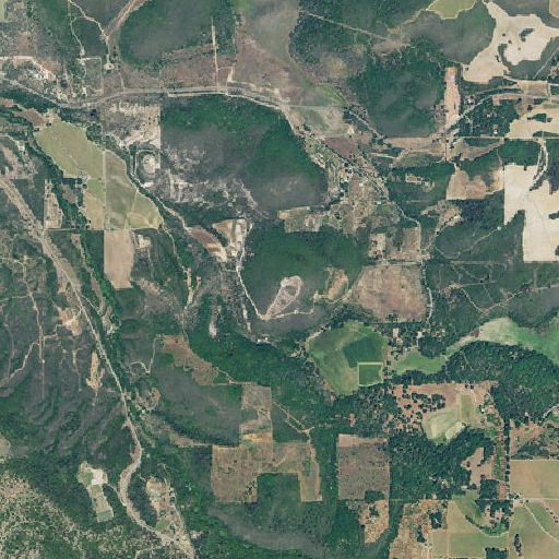 Aerial imagery of Mount Olive, CA