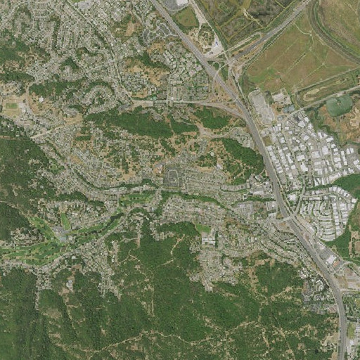 Aerial imagery of Pacheco School, CA