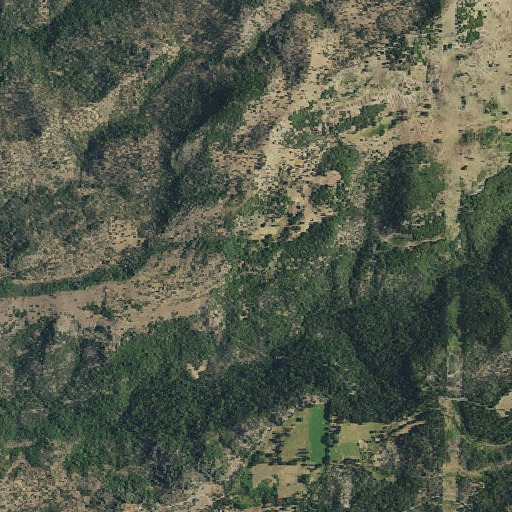 Aerial imagery of Pine Basin, CA