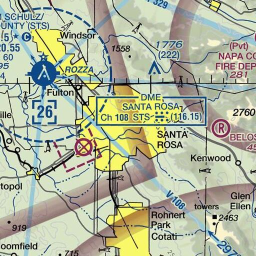 FAA VFR chart of Proctor Terrace Elementary School, CA
