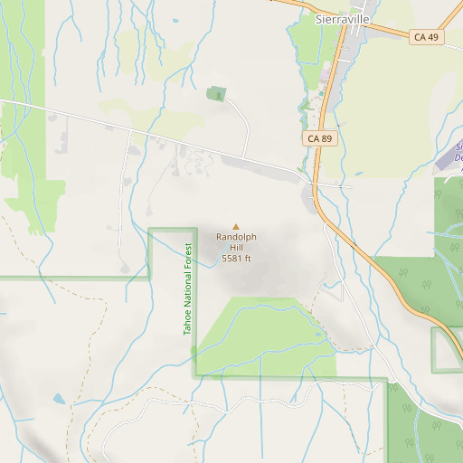 OpenStreetMap map of Randolph Hill, CA