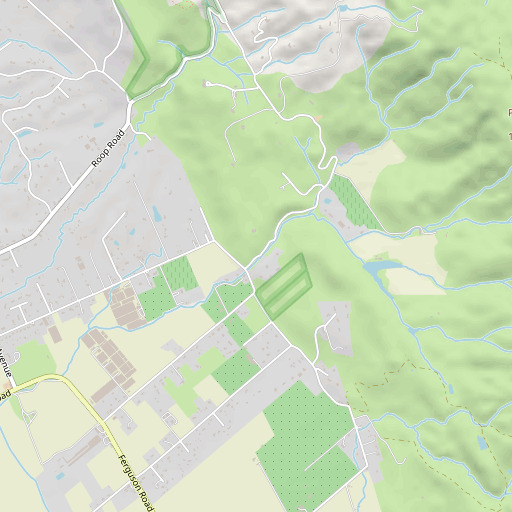 OpenStreetMap map of Ruby Canyon, CA