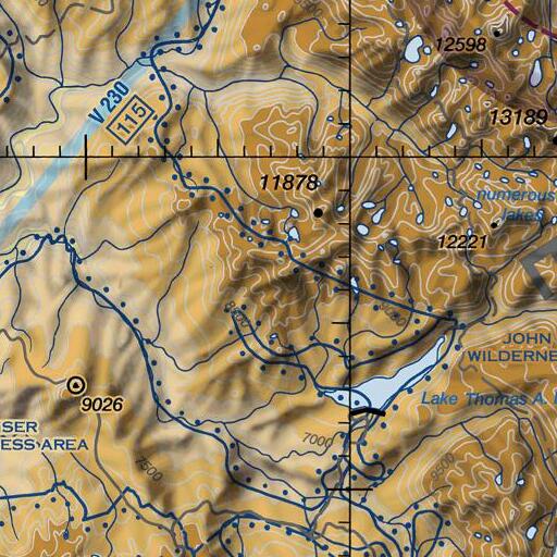 FAA VFR chart of Saddle Mountain, CA