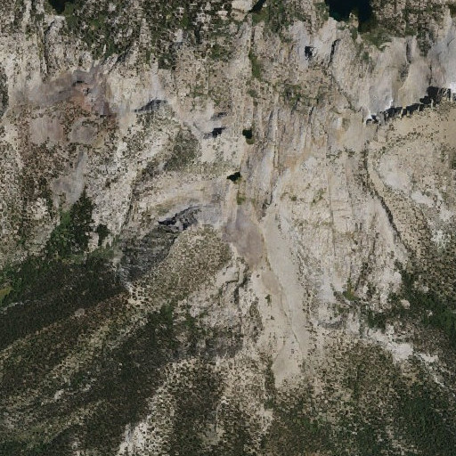 Aerial imagery of Saddle Mountain, CA