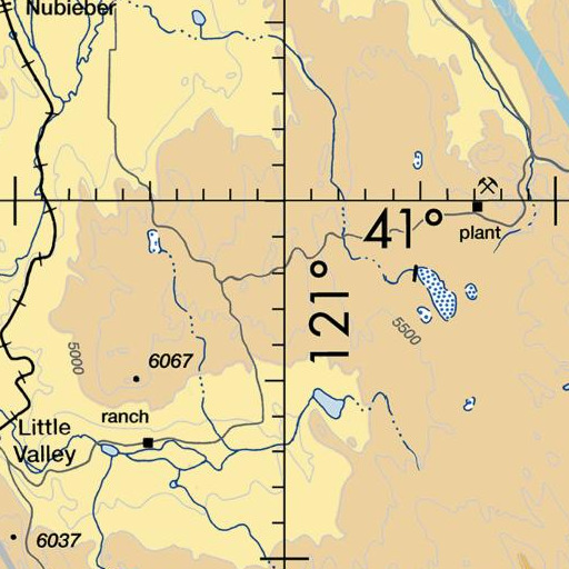 FAA VFR chart of Sage Hen Flat, CA