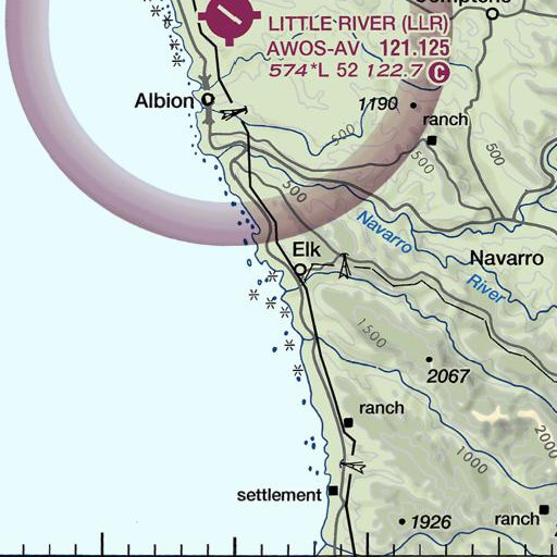 FAA VFR chart of Saint Anthonys Point, CA