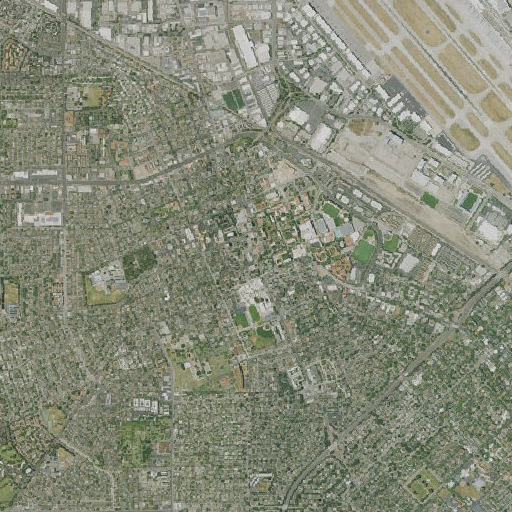 Aerial imagery of Saint Clare Elementary School, CA