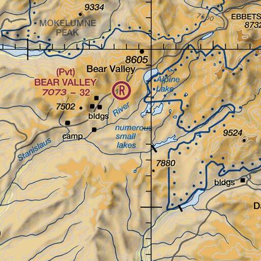 FAA VFR chart of Sapps Hill, CA