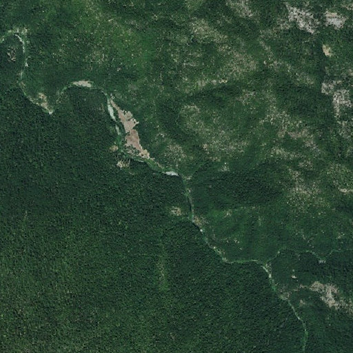 Aerial imagery of Silver Creek, CA