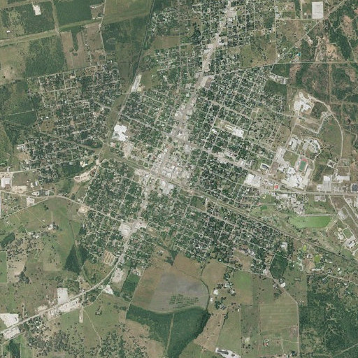 Aerial imagery of Cuero Fire Department, TX
