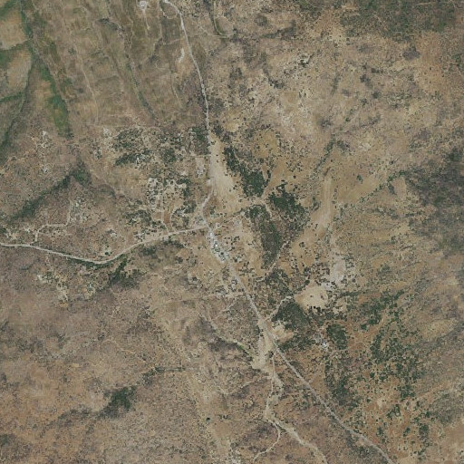 Aerial imagery of Bear Valley School, CA