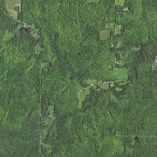 Aerial imagery of Upper Chocolay Falls, MI