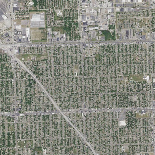 Aerial imagery of Vernor Elementary School, MI