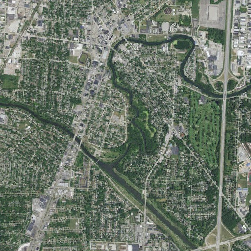 Aerial imagery of King Academy, MI