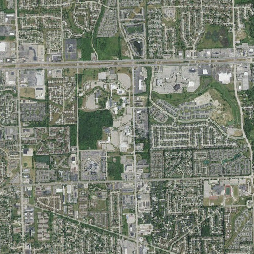 Aerial imagery of Macomb Infant Preschool Program School, MI