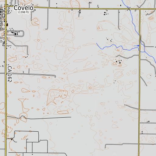 OpenTopoMap map of Round Valley, CA