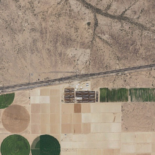 Aerial imagery of Aztec Interchange, AZ