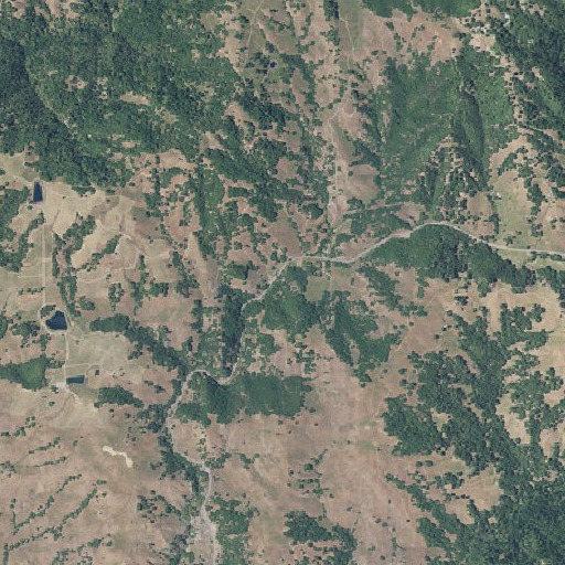 Aerial imagery of Soda Spring, CA