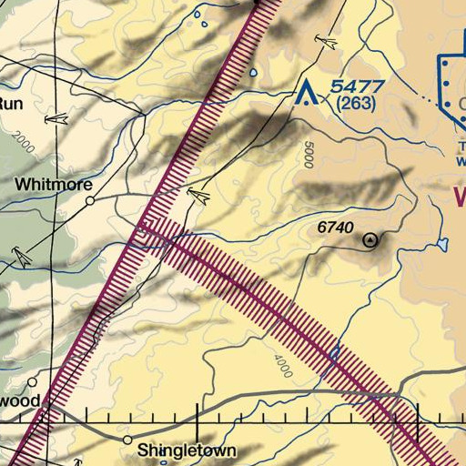 FAA VFR chart of Soda Spring, CA