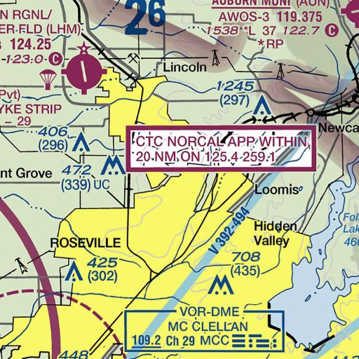 FAA VFR chart of Spring Valley Ranch, CA