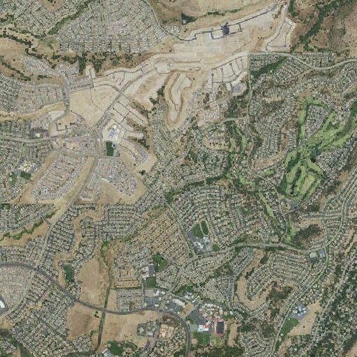 Aerial imagery of Spring Valley Ranch, CA