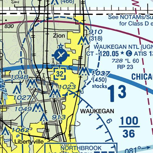 FAA VFR chart of Goodfellow Hall, IL