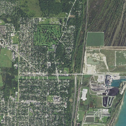 Aerial imagery of Goodfellow Hall, IL