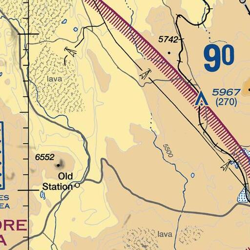 FAA VFR chart of Suicide Cabin, CA