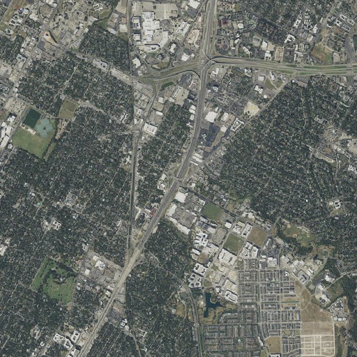 Aerial imagery of Interchange 238A, TX