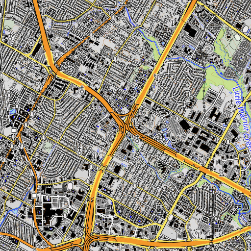 OpenTopoMap map of Interchange 240A, TX