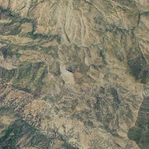 Aerial imagery of Triplet Butte, CA