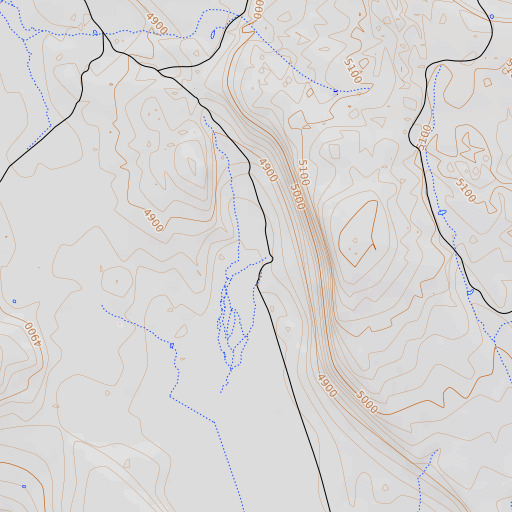 OpenTopoMap map of Warm Spring, CA