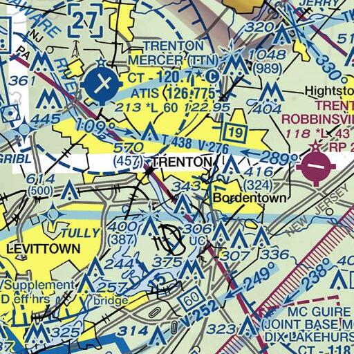 FAA VFR chart of Franklin Elementary School, NJ