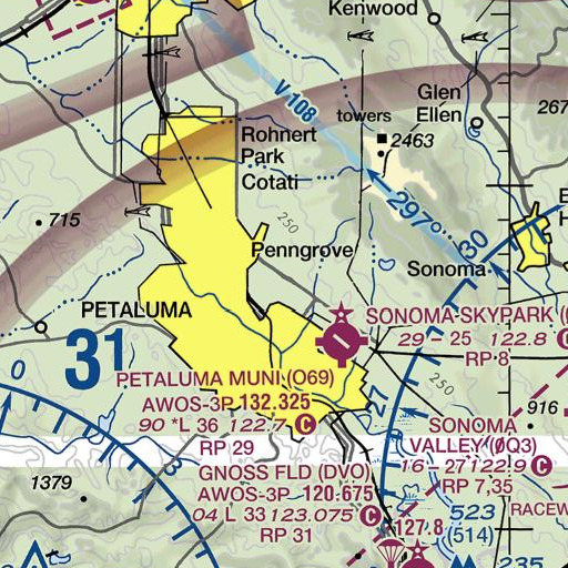 FAA VFR chart of Waugh School, CA