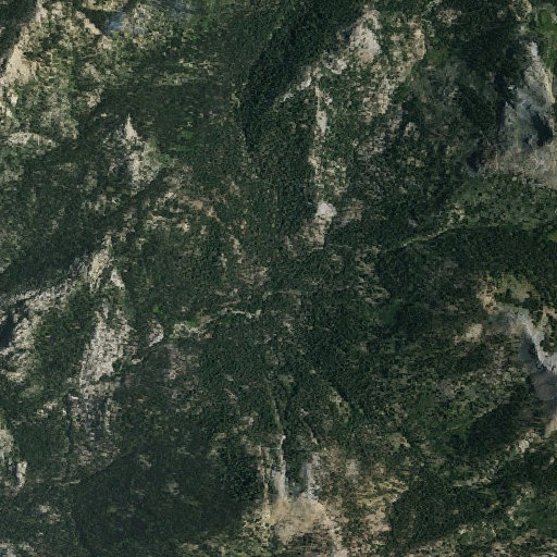 Aerial imagery of Weiser Creek, CA